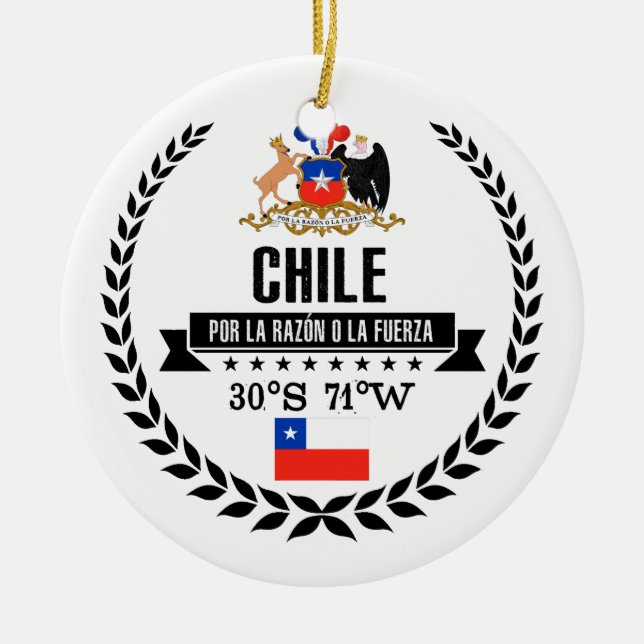 Chile Keramik Ornament (Vorne)