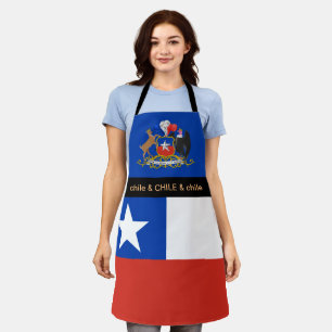 Chile Kochen, chilenische Fahne Koch Küche Schürze