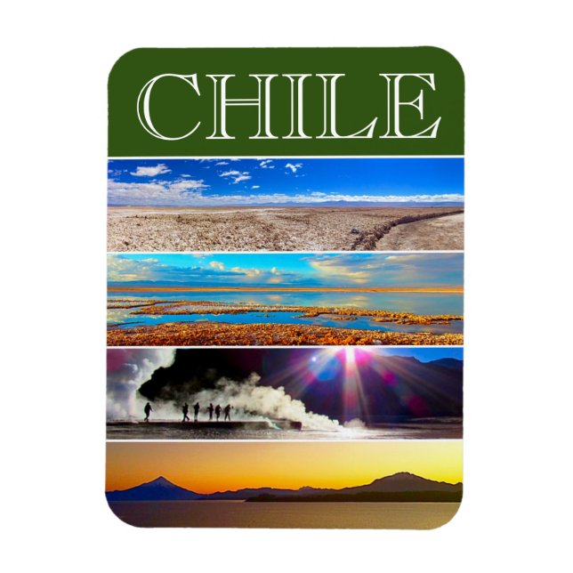 Chile landschaftlich magnet (Vertikal)