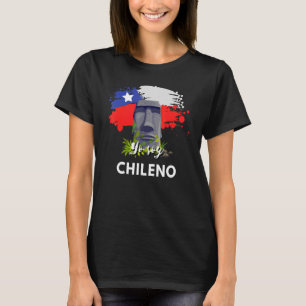 Chile Moai Hispanic Heritage Monat Jo Soy Chileno T-Shirt