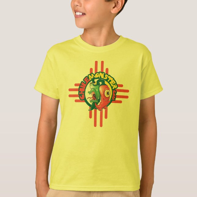 Chile-Monster-grundlegendes T-Shirt für Kinder (Vorderseite)
