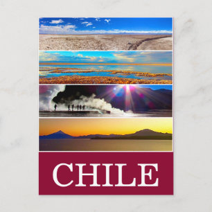 Chile Naturschauen Postkarte