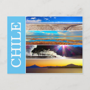 Chile Naturschauen Postkarte