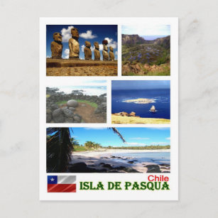 Chile - Osterinsel - Mosaik - Postkarte