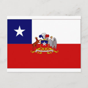 Chile Präsident Flag Postkarte