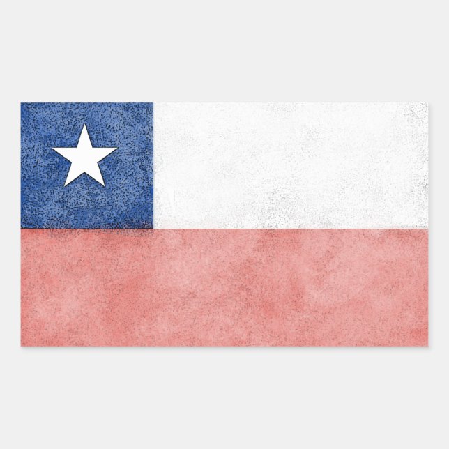 Chile Rechteckiger Aufkleber (Vorderseite)