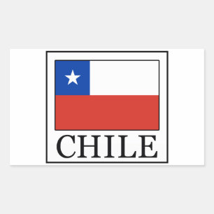 Chile Rechteckiger Aufkleber