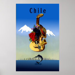Chile-Reiseplakat Poster