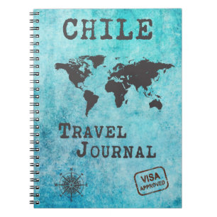 Chile Reisezeitschrift Reiseplaner Notizblock