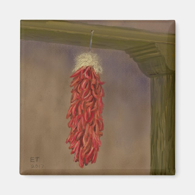 Chile Ristra Magnet (Vorne)