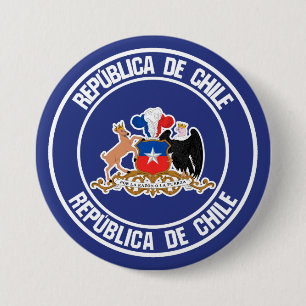 Chile-RundEmblem Button