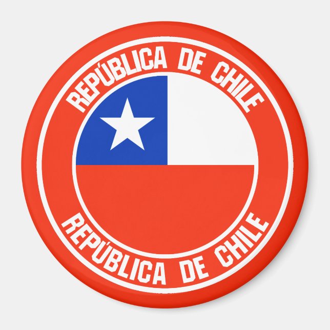 Chile-RundEmblem Magnet (Vorne)