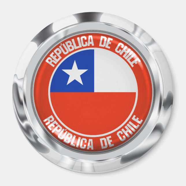 Chile-RundEmblem Magnet (Vorne)