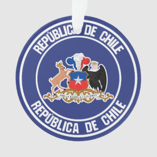 Chile-RundEmblem Ornament