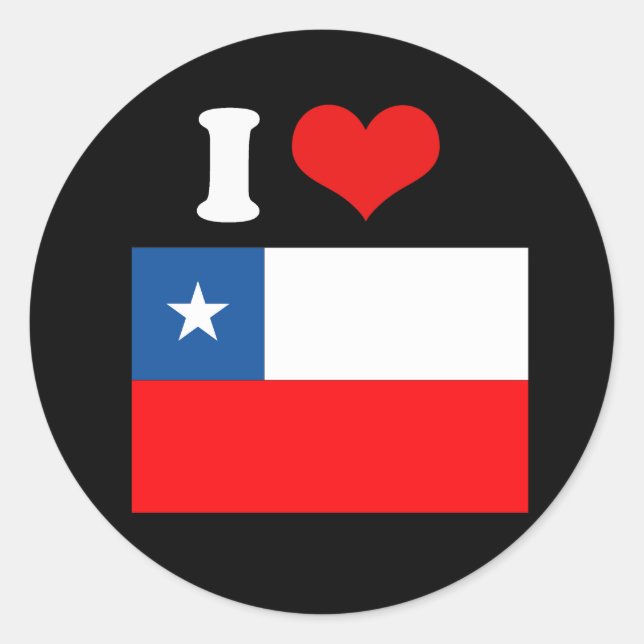 Chile Runder Aufkleber (Vorderseite)