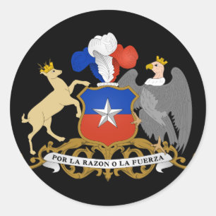 Chile Runder Aufkleber