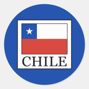 Chile Runder Aufkleber