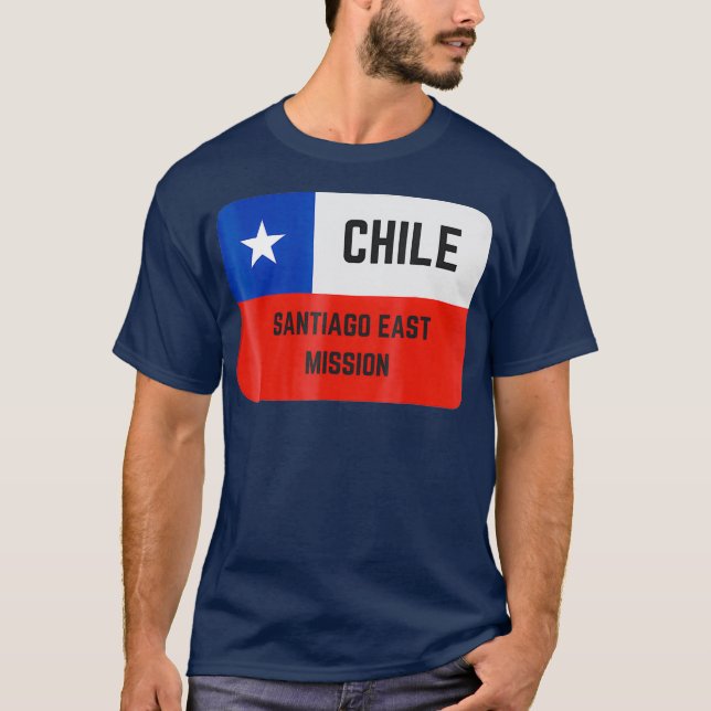 Chile Santiago East LDS Mormon Mission T-Shirt (Vorderseite)