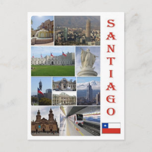 Chile - Santiago - Mosaik - Postkarte