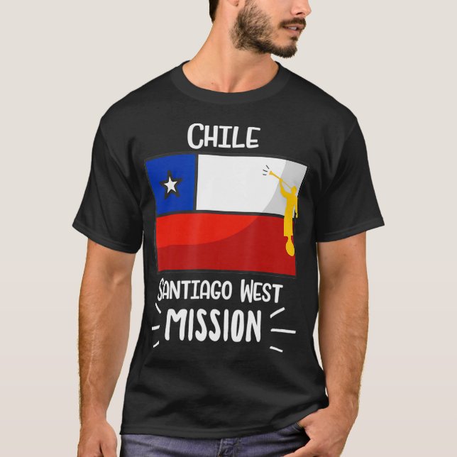 Chile Santiago West Mormon LDS Mission Geschenk T-Shirt (Vorderseite)