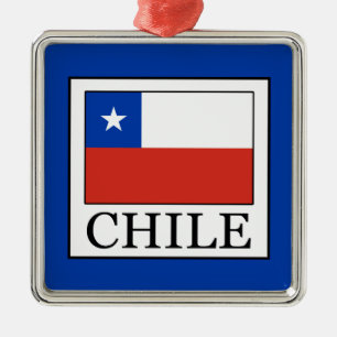 Chile Silbernes Ornament
