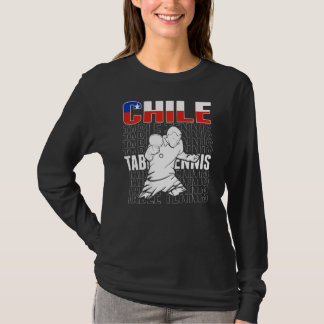 Chile Table Tennis   Support Chilean Ping Pong Tea T-Shirt