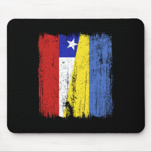 Chile Ukraine Halbflagge chilenisch-ukrainisches E Mousepad