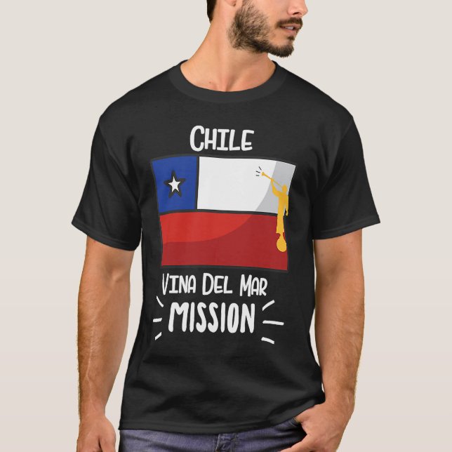 Chile Vina del Mar Mormon LDS Mission Missionary T-Shirt (Vorderseite)