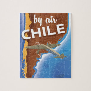 Chile Vintage Reiseplakat Puzzle