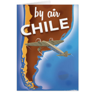 Chile Vintage Travel Poster