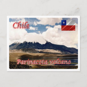 Chile - Vulkan Parinacota - Postkarte