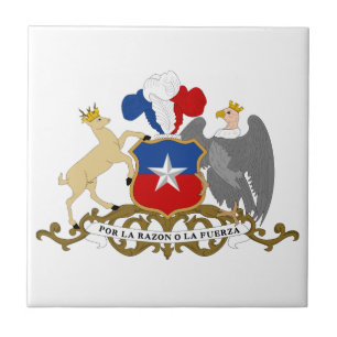 Chile-Wappen Fliese