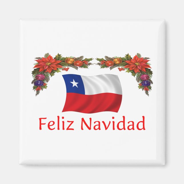 Chile Weihnachten Magnet (Vorne)