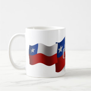Chile-wellenartig bewegende Flagge Tasse