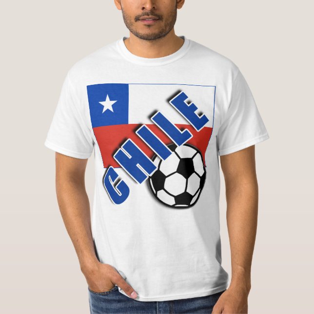 CHILE Weltfußball-Fan-T-Shirts T-Shirt (Vorderseite)