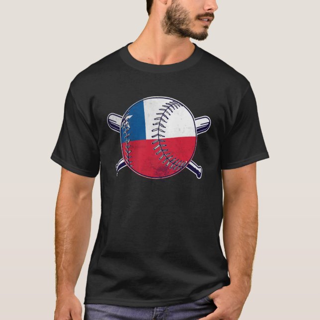 Chilean Baseball Sport Chile Baseball Team T-Shirt (Vorderseite)
