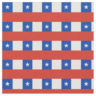 Chilean Flag & Chile Trendy Fabric /mode Stoff