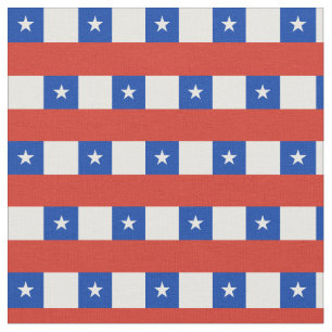 Chilean Flag & Chile Trendy Fabric /mode Stoff