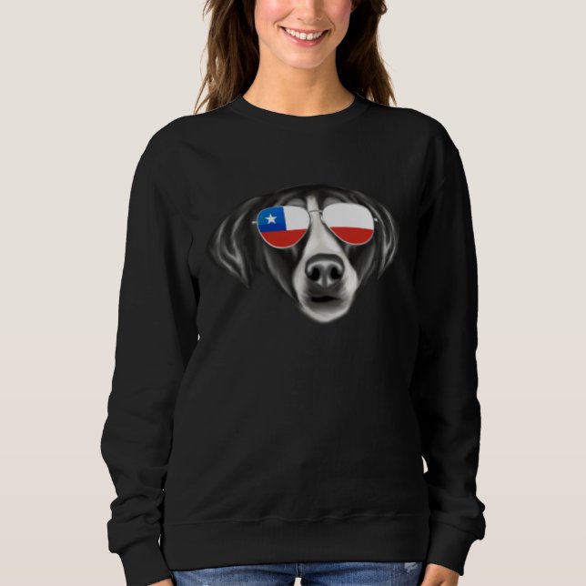 Chilean Flag Pointer Dog Chile Pocket Sweatshirt (Vorderseite)