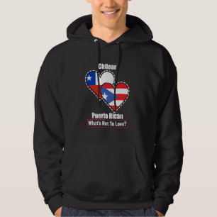 Chilean Puerto Rico Fahnen was nicht zu lieben ist Hoodie