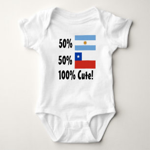 Chilene 100% 50% Argentinier-50% niedlich Baby Strampler