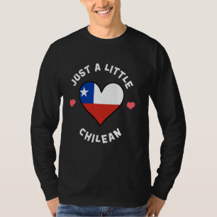 Chilenische Fahne Herz nur ein kleiner chilenische T-Shirt