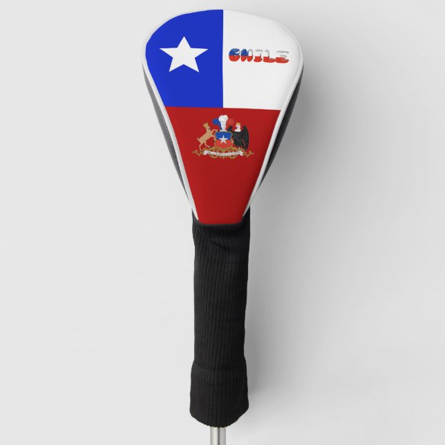 chilenische Flagge  Golf Headcover (Vorderseite)