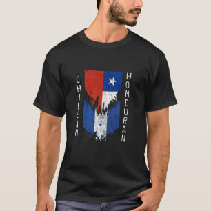 Chilenische honduranische Fahnen rissen Torn Chile T-Shirt