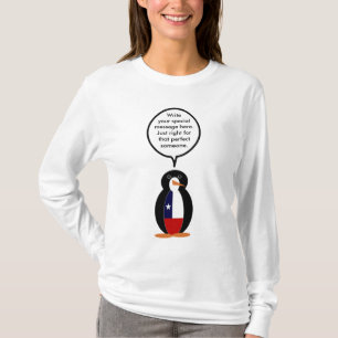 Chilenische sprechende Frau-Pinguin-Persönliche Ge T-Shirt