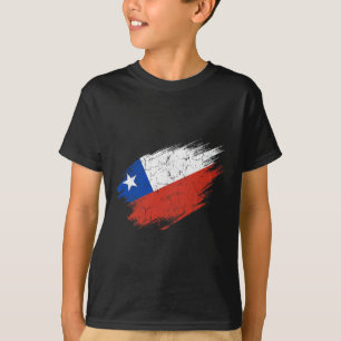 Chilenischer Fußballfan zerfetzte Flagge Nationals T-Shirt