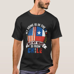 Chilenisches amerikanisches Patriot Herz ist von C T-Shirt
