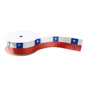 Chilenisches Flaggenband Satinband