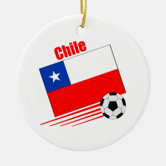 Chilenisches Fußball-Team Keramik Ornament