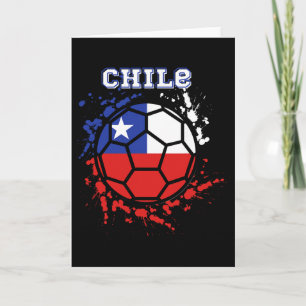 Chilenisches Fußballtrikot mit chilenischer Flagge Karte
